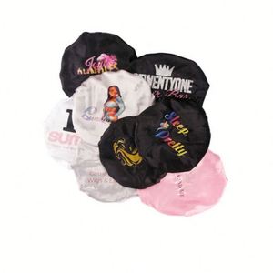 Bonnet en Soie Double Couche Personnalisé pour le Sommeil avec Logo – Vente en Gros Usine – Blanc, Noir, Rouge, Bleu - Product Image 1