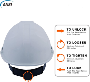<span class=keywords><strong>Casco</strong></span> <span class=keywords><strong>de</strong></span> Seguridad Dieléctrico <span class=keywords><strong>Clase</strong></span> <span class=keywords><strong>E</strong></span> <span class=keywords><strong>de</strong></span> ABS con Suspensión <span class=keywords><strong>de</strong></span> 6 Puntos, Protección Contra Descargas Eléctricas y Choques para Electricistas y Contratistas Eléctricos, ANSI Z89.1 - Product Image 3
