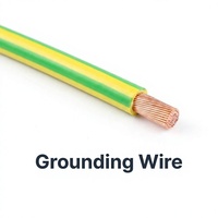 Cable de Tierra Amarillo Verde H07V K con Aislamiento de PVC, Cable de Tierra de Cobre Trenzado Fino para Paneles de Distribución, Energía Solar Fotovoltaica