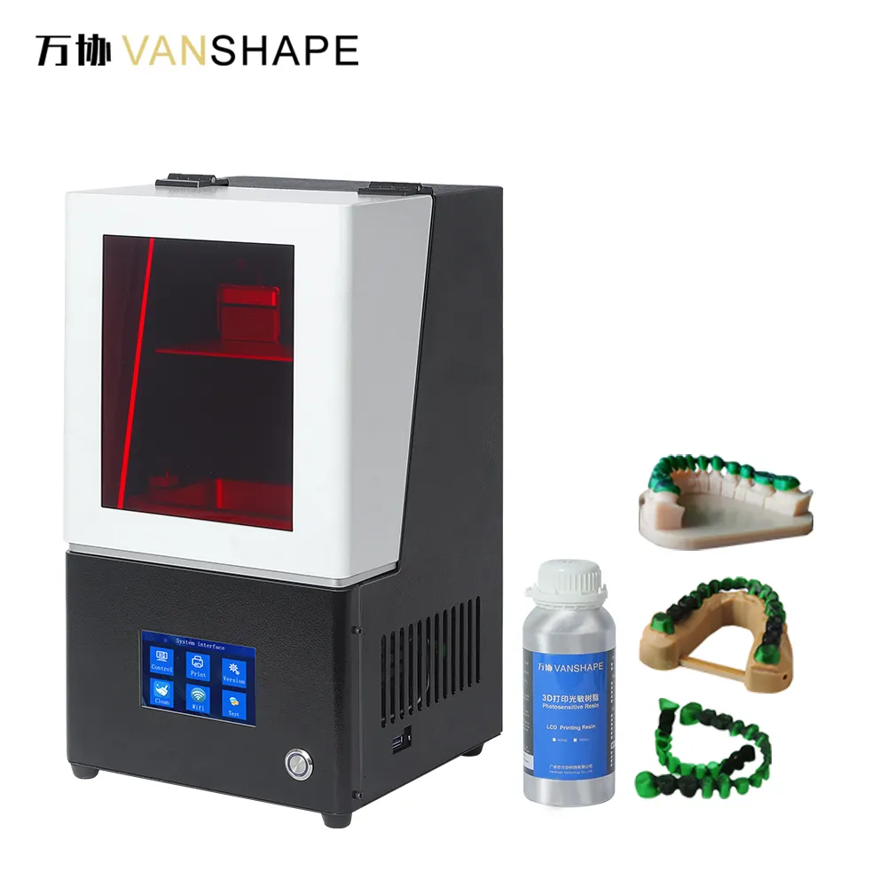 Vanshape 높은 안정성 흑백 고정확도 LCD 3D 인쇄 기계 UV 405nm 치과 보석 3D 인쇄 기계