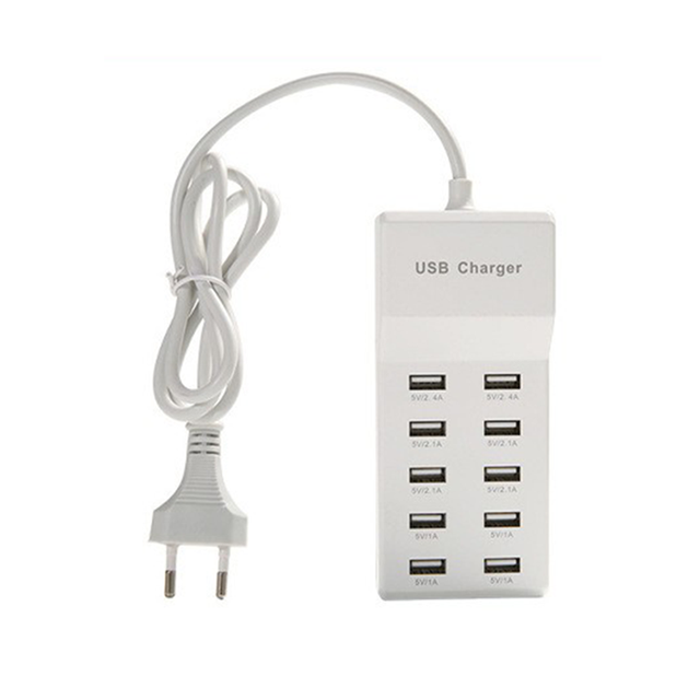 Multi Charger Station Dock Hub with US EU Plug PD 20W Charger Electronics 10 Ports Ports Product for Gift Business