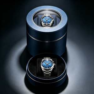 Boîte à montre ronde en tube de papier, boîte cadeau cylindrique de luxe pour montre-bracelet, emballage de montre haut de gamme, emballage pour montre homme - Product Image 5
