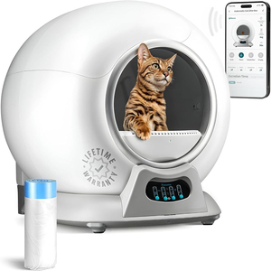 Caja de Arena Inteligente Moderna de Gran Capacidad con Autolimpieza, Control por Aplicación, Inodoro <span class=keywords><strong>Seguro</strong></span> para Mascotas con Bolsas de Arena para Varios Gatos - Product Image 1