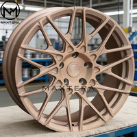 Jantes en alliage Maxtera forgées sur mesure de style S17-07 pour voitures particulières Porsche 911 BMW Corvette Camaro Mustang AMG GT 370Z GT-R