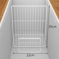 Étagère d'affichage à cadre métallique Support d'étagère pour grille métallique Étagère décorative en fil métallique pour réfrigérateur