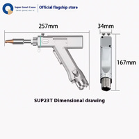 Tête de soudage laser portable SUP23T, nouvelle génération, 4-en-1, soudage/coupe/nettoyage, facile à utiliser, garantie 1 an, pour l'automobile/le métal