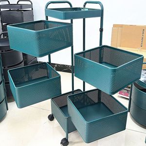 Rotating Rack Detachable 360 Rotating Multilayer Kitchen Rotating Storage Shelf Carbon Steel Adjustable Kitchen Organizer Rack