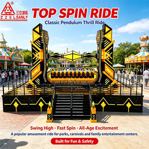 Nouvelles attractions de parc d'attractions à thème de manèges de carnaval, sensations fortes extrêmes, manèges Top Spin à vendre - Product Image 1