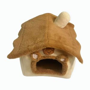 Cama ecológica para gatos para todas las estaciones, jaula para mascotas, lavable, plegable, semicerrada, cubierta extraíble para calefacción para gatos y perros - Product Image 1