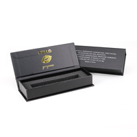 Yilucai — boîte cosmétique holographique noire, emballage en carton personnalisé, coffret cadeau avec insertion pour rouge à lèvres