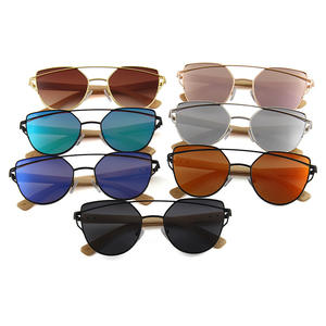 Gafas de Sol Cat Eye con Marco Metálico Conchen para Mujer, Protección UV400, Lentes de PC, Color Negro, Modernas para Viaje - Product Image 2