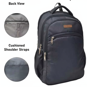 Elegante mochila universitaria de estilo vintage, ligera y espaciosa con forro de poliéster para el trabajo, estudio, necesidades diarias - Product Image 1