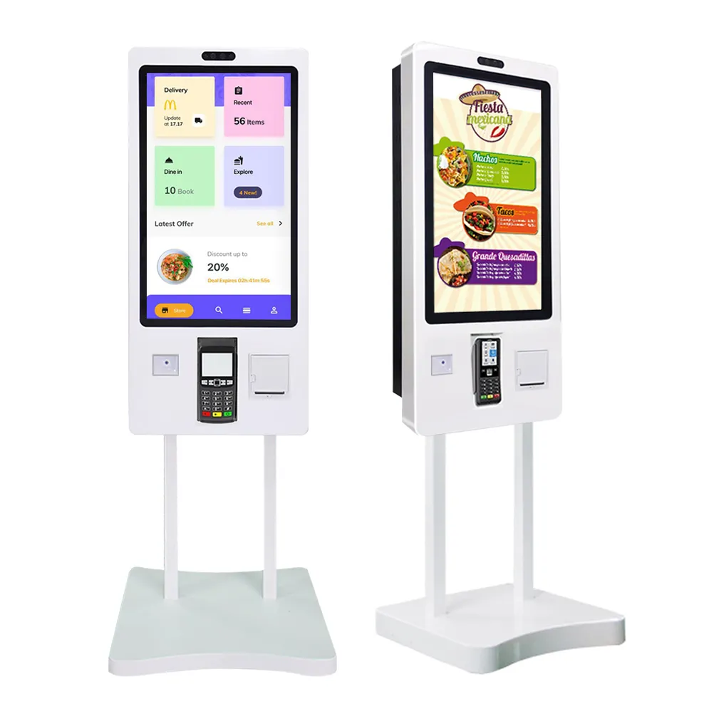Kiosco de pago automático con pantalla táctil, autoservicio, autopedido, con pantalla de 21,5 pulgadas