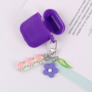 Fresco y simple HyunA INS estilo colorido ducha acrílico Hoja Verde pequeña flor llavero colgante para bolsos - Product Image 6