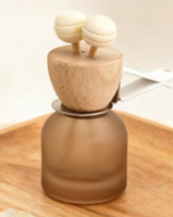 Diffuseur de parfum pour voiture 10 ml personnalisable avec logo, flacon en verre vide pour désodorisant, impression sérigraphiée sur bois