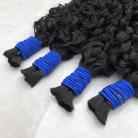 Cabello Indio Virgen Ondulado para Trenzas, Cabello Humano 100% Natural sin Procesar, Trenzas Boho, Doble Trama a Máquina