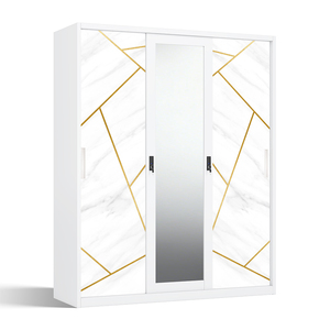 Armoire métallique avec impression et portes coulissantes 1500 mm pour rangement de chambre - Product Image 1