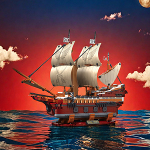 Kit de Modélisme Bateau <span class=keywords><strong>à</strong></span> Voile en Plastique 2284 Pièces, Jouet de Construction Navale pour Enfants, Ensemble de Blocs de Construction du Navire Historique Mayflower - Product Image 4