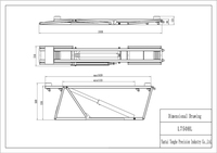 Cric mobile hydraulique à double vérin L750HL personnalisable de 3,2 tonnes, élévateur de voiture rapide et portable, ciseaux de levage robustes pour 12 mois