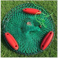 Nouveau panier de pêche flottant pour poissons vivants avec plusieurs bouées, double protection, filet en caoutchouc et maille, pour la pêche.