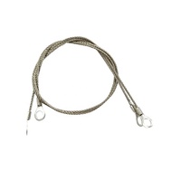 Câble d'élingue de câble en acier de sécurité personnalisé avec assemblage de câble à oeillet de bornes d'extrémité serties
