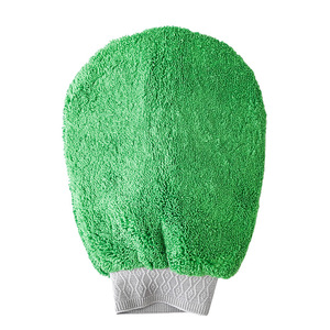 Esponja de microfibra verde para lavado de autos, limpieza, pulido y detallado - Product Image 2