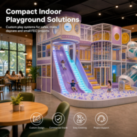Equipo para Centro de Juegos Infantiles, Temática Espacial, Mini Tienda, EN1176 TUV, Entrega Llave en Mano, Puente, Pasarela, Proyecto de Cafetería Familiar