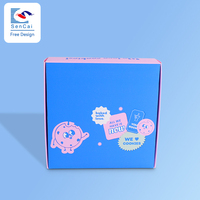 Sencai Boîtes à biscuits personnalisées Emballage de produits alimentaires Boîte bleue Biscuits