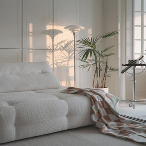 أريكة أرضية حديثة قابلة للتحويل، تصميم معياري بدون ذراعين، مع وسائد قابلة للتعديل، تعبئة مضغوطة بالتفريغ الهوائي - Product Image 5