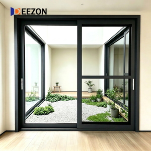 Puertas Corredizas de Aluminio DEEZON AS2047 de 3 Vías, Doble Acristalamiento, Vidrio Templado, Aislamiento Acústico, Antimosquitos, Impermeables - Product Image 1