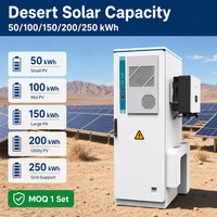 Armoire BESS hybride solaire-diesel 50 kW 112,5 kWh pour opérations hors réseau et sur réseau avec entrée générateur 60 kVA et entrée PV 100 kWp