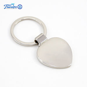 Llavero de Moda con Forma de Corazón de Aleación de <span class=keywords><strong>Zinc</strong></span>, Chapado en Níquel Brillante, Impresión UV, Logotipo Personalizado, para Promoción - Product Image 3