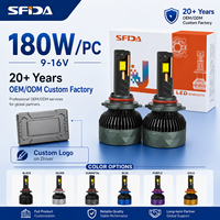 Bombilla LED para Faros Delanteros de 180 W y 18000 LM, Súper Brillante, IP67, SFIDA V30, Proveedor de Fábrica al por Mayor
