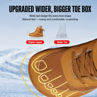 Disponible dès maintenant : Bottes de neige minimalistes à bout large pour enfants, hommes et femmes, imperméables, pour la neige profonde