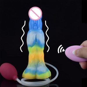 YOCY New Squirting Anal Dildo Luminous Animal Penis Wireless <b>Vibrator</b> Ertotic Sex Toys for Women USB Rechargeable Masturbator - Product Image 4