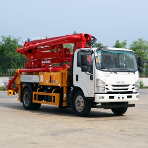 Pompe à béton compacte JIUHE à prix d'usine, capacité de pompage haute efficacité 17m 20m 25m 30m 31m, avec châssis HOWO FAW - Product Image 2