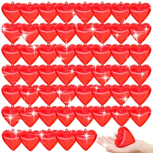 K462 Nieuwe Valentijnsdag Liefde Speelgoed Rood Liefde Plastic Doos Hartvormige Geschenk Plastic Shell Opbergdoos Voor Kinderen Stress Reliëf Speelgoed
