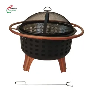 Best Selling Garden Furniture Blake Adjustable Fire Pit Home Garden Fire Pit Grill Wood Burning