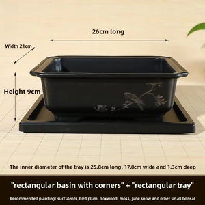 Maceta de Bambú con Diseño Floral de Aves al Estilo <span class=keywords><strong>Chino</strong></span>, de Zisha Henan, para Bienvenida de Invitados, Venta al Por Mayor de Fábrica Lebao - Product Image 3