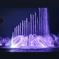 Fuente de Agua Musical de Alta Presión para Jardín, Fuente Danzante Musical LED Grande, Proyecto de Fuente Grande para Parque, Espectáculo de Agua