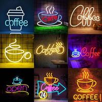 Décoration lumineuse au néon pour café, ambiance de bar personnalisée