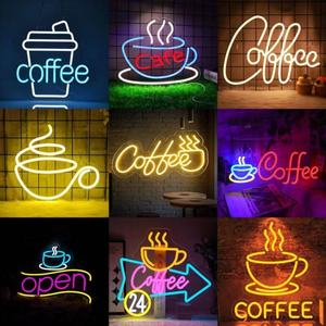Letrero Luminoso de Neón con Texto de Café, Decoración Personalizada para <span class=keywords><strong>Ambiente</strong></span> de <span class=keywords><strong>Bar</strong></span> - Product Image 3