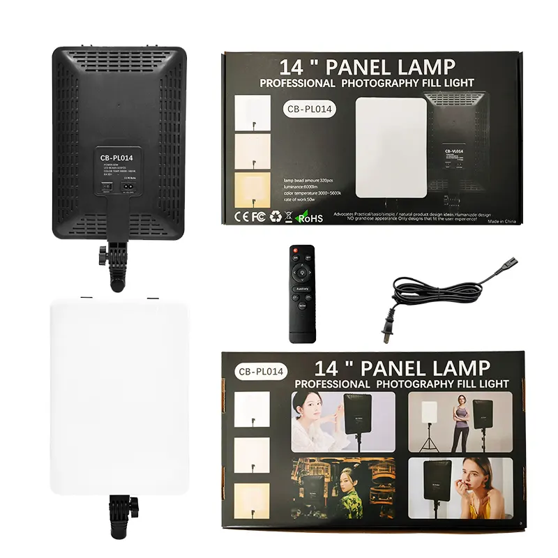 Photography LED Video Light With Remote Control Dimmable Panel Lighting for Photo Studio Live