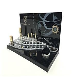 RAY YI personalizado popular centro comercial encimera espejo Rosa acrílico cosméticos <span class=keywords><strong>MAC</strong></span> lápiz labial y estante de exhibición de rímel - Product Image 5