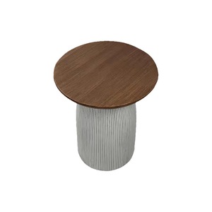 Simple Art Marble Modern Nordic Style <strong>Round</strong> Corner <strong>Bedside</strong> <strong>Table</strong> Movable Small <strong>Table</strong> for Bedroom Cafe Outdoor Use Home Furniture - Product Image 5