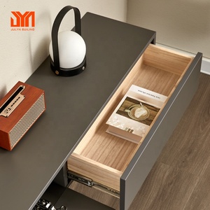 Mobile TV Sospeso a Parete in Compensato con Vano Portaoggetti per Arredamento Moderno del Soggiorno - Product Image 4