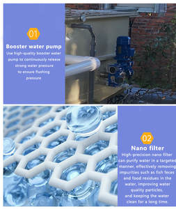 กล่องกรองแบบหมุนสำหรับบ่อปลาคาร์ฟและฟาร์มปลา  บำบัดน้ำ  ลดการบำรุงรักษา  ต้นทุนการใช้งานต่ำ  ติดตั้งง่าย - Product Image 4