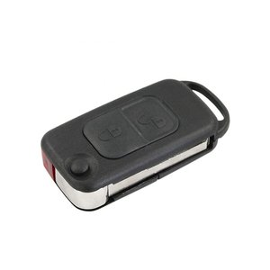2 pulsante Shell chiave remota con batteria HU64 Blade in caso senza Transponder per Mercedes Benz S classe G M V B C A E - Product Image 2