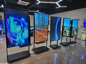 32 43 49 55 65 inch Độ sáng cao cửa sổ màn hình quảng cáo 2k 4k LCD cảm ứng hiển thị cho mua sắm kỹ thuật số đứng hiển thị - Product Image 5