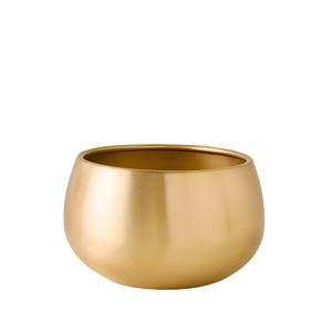 Suministro de fábrica Proceso de hilado de metal Maceta de latón personalizada Maceta de latón de diferentes tamaños - Product Image 1